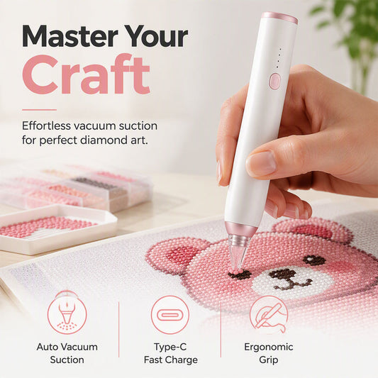 💎⚡ Electric Rhinestone Picker Pen – Automatic Suction Tool for Diamond Art, Gems & DIY Crafts