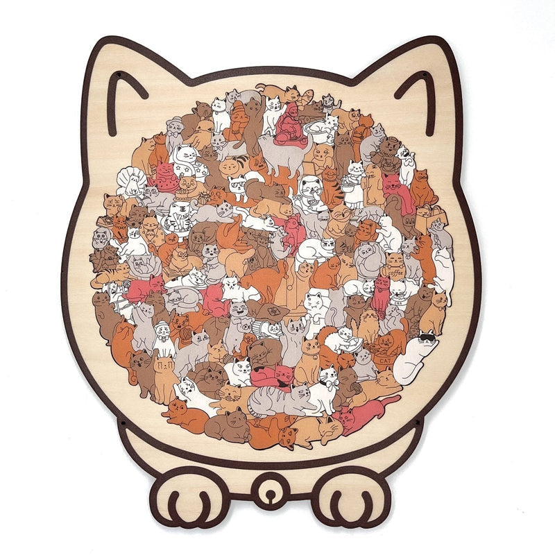 🐱Cat Wooden Jigsaw Puzzle — Relaxing, Screen-Free Fun for Cat Lovers