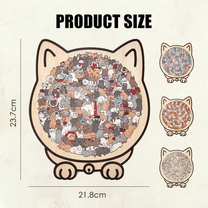 🐱Cat Wooden Jigsaw Puzzle — Relaxing, Screen-Free Fun for Cat Lovers