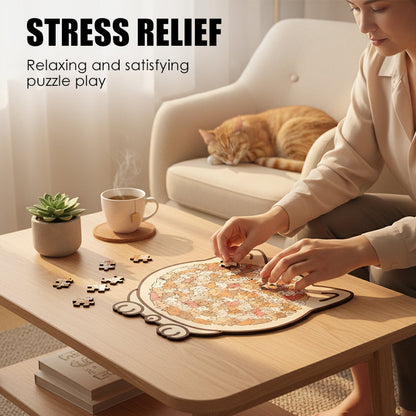 🐱Cat Wooden Jigsaw Puzzle — Relaxing, Screen-Free Fun for Cat Lovers