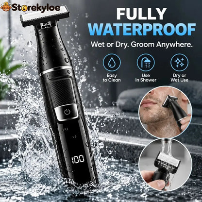 🪒 9-in-1 Electric Grooming Kit For Men – Complete Beard Hair & Body Trimmer
