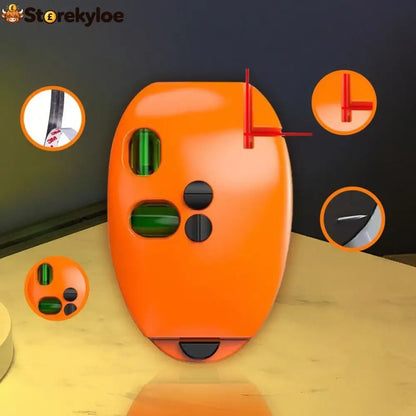 90° Red Laser Level – 20m Self-leveling Line Laser For Construction & Diy - Orange