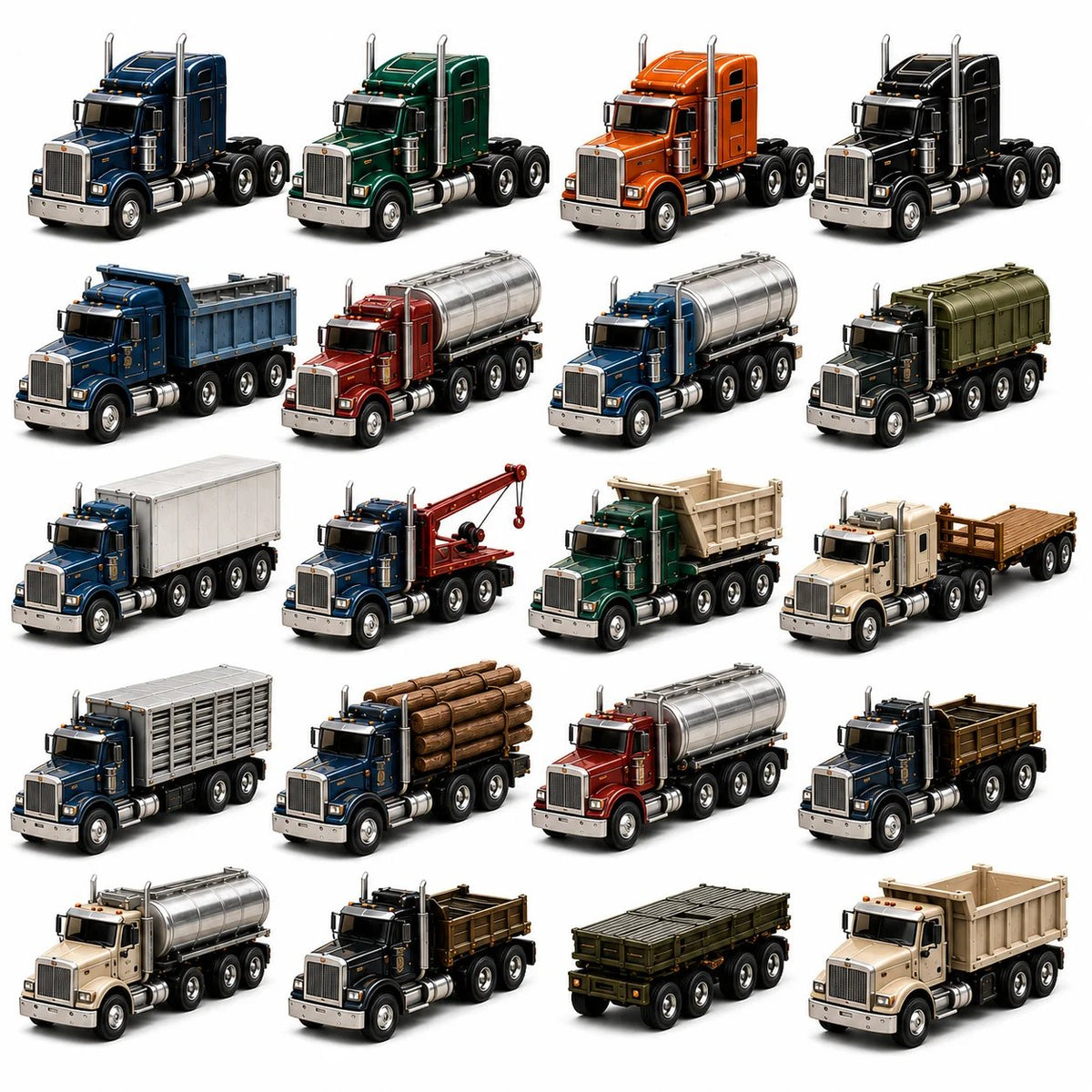 🔥HOT SALE 49% OFF🚚American Trucks Advent Calendar 2026 – 24 Days of Collectible Mini Truck Surprises, Acrylic Charms Blind Box