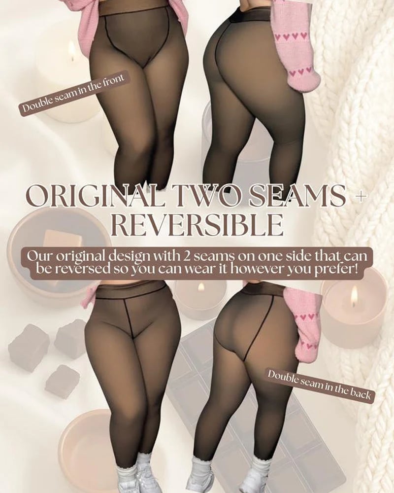 ❄️One-Seam Shaping Fleece Leggings✨✨Stay Warm.Look Snatched💕