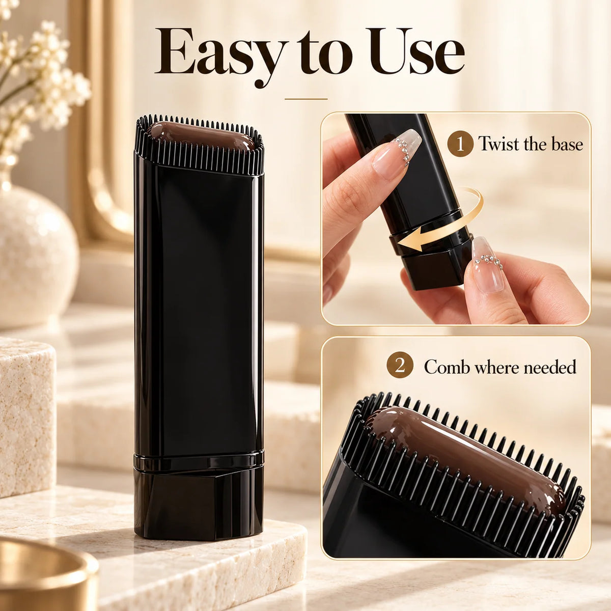 LAST WEEK BUY 1 GET 1 FREE🎉Instant Hair Colour Stick with Built-In Comb🔥