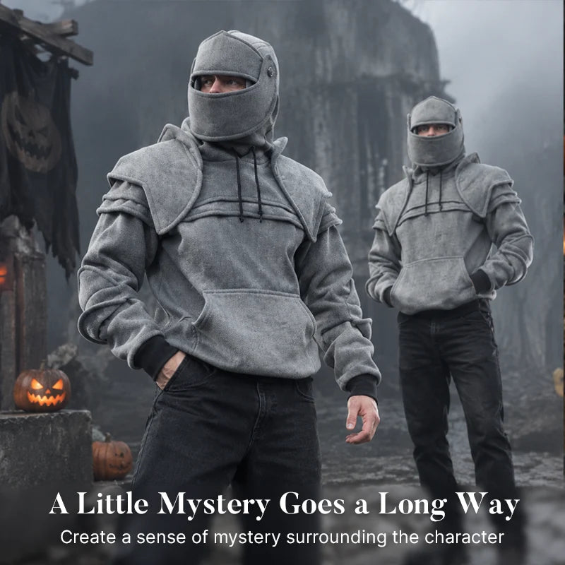 🛡️ Knight Cosplay Hoodie – Medieval Fantasy Streetwear Pullover!