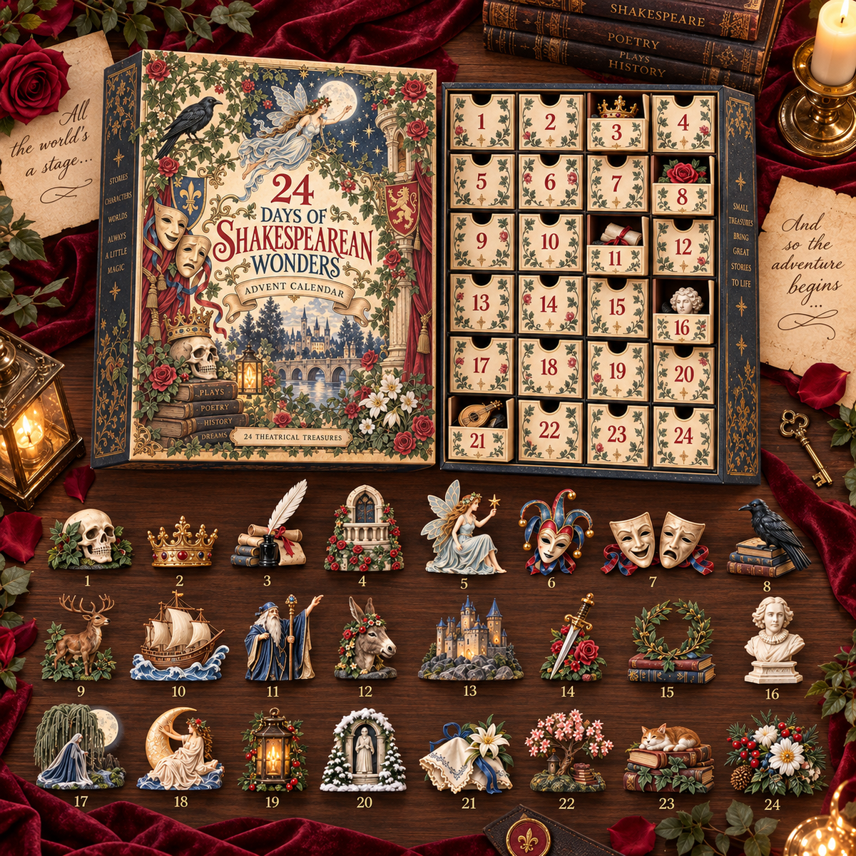 A Shakespearean Christmas Advent Calendar – 24 Days of Theatre, Tales & Tiny Treasures