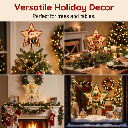 🎉 Pearl Diamond Art Christmas Tree Topper DIY Kit