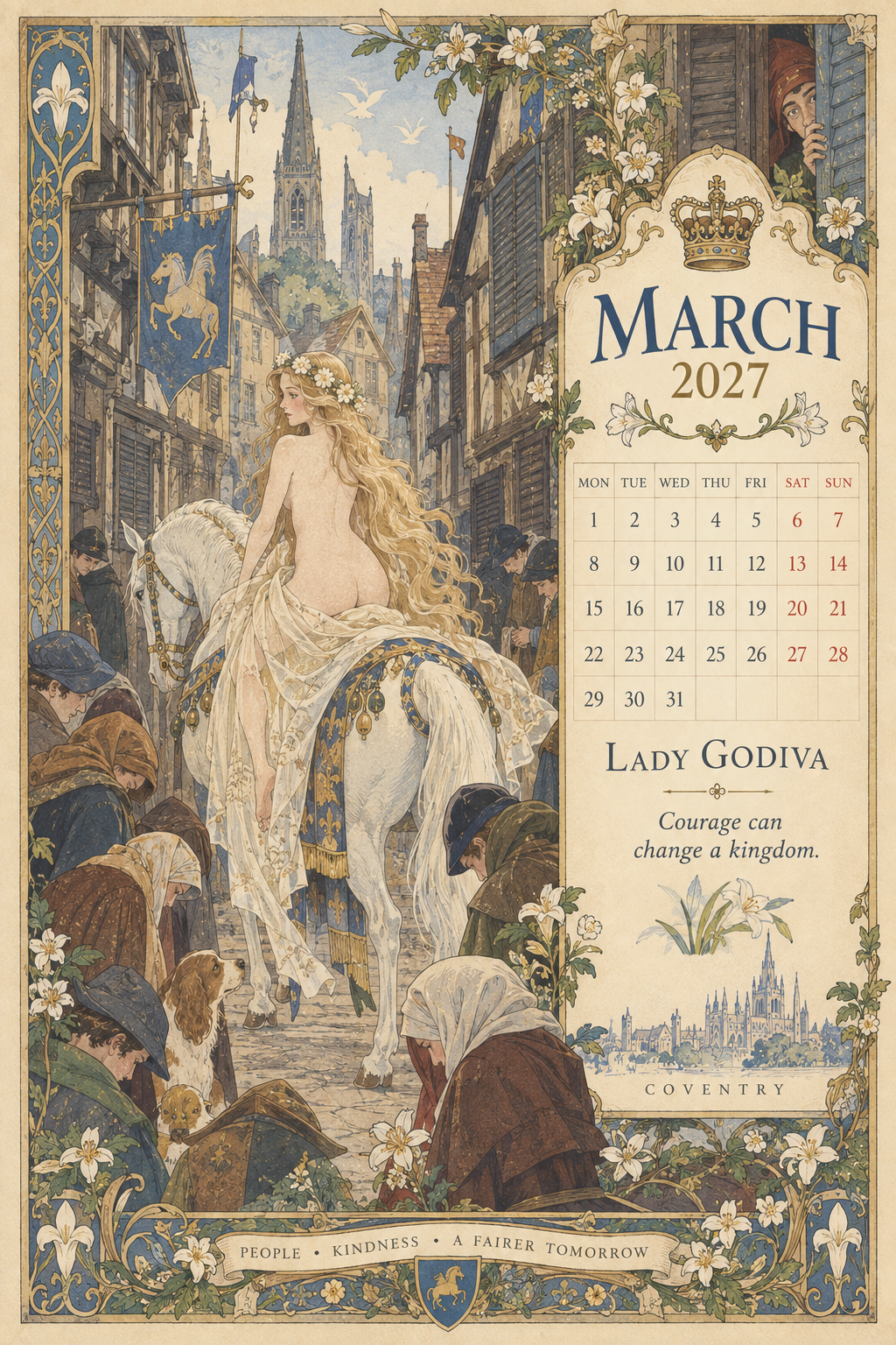 Legends of Britain 2027 Wall Calendar – Folk Tales, Monsters & Old Stories ——12 Months of Ancient Legends, Mysterious Creatures & Forgotten British Tales