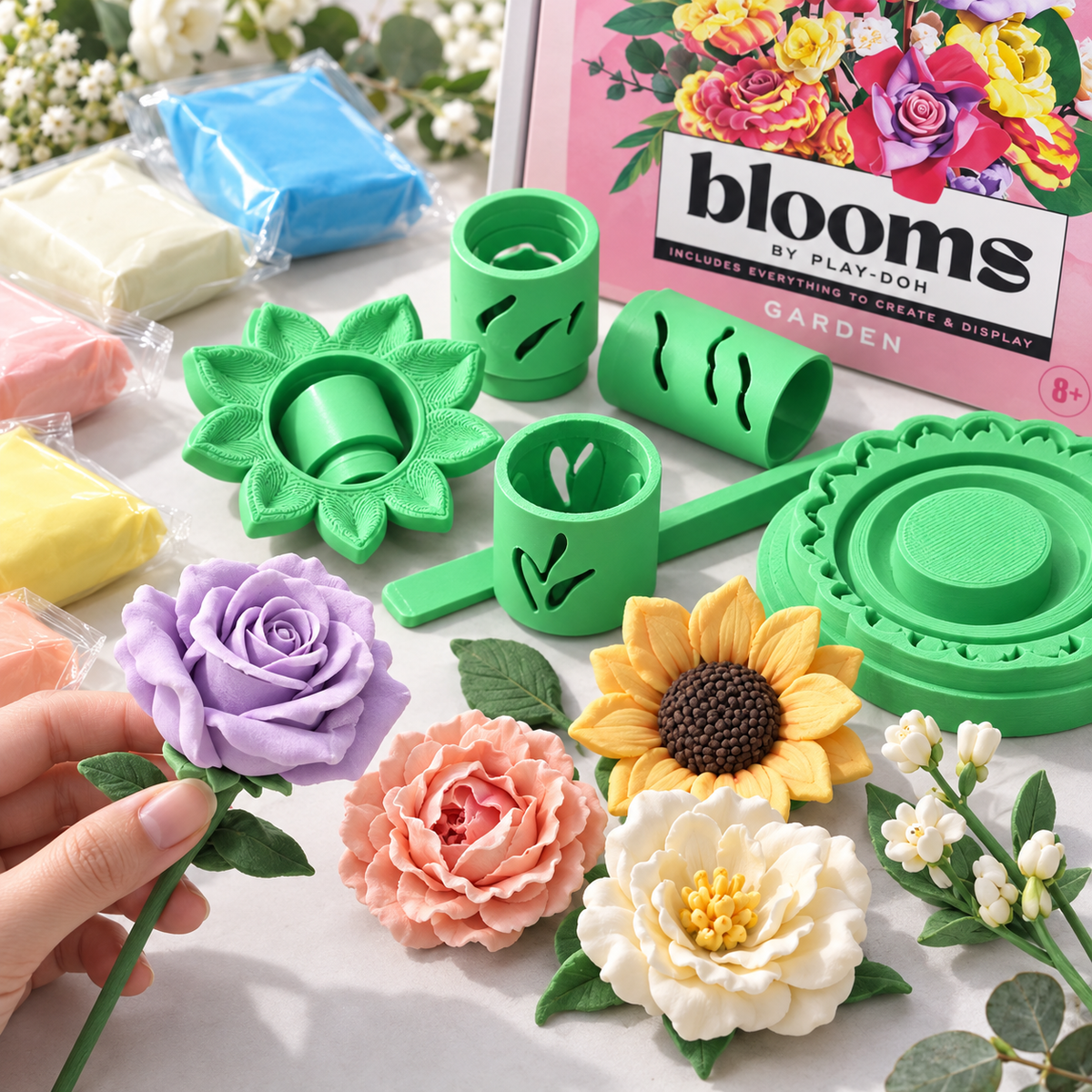 🌸 DIY Blooming Flower Craft Kit Turn Simple Modelling Clay Into Flowers You’ll Actually Want to Display
