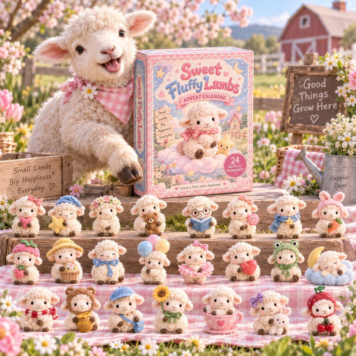 CHRISTMAS KICKOFF 49% OFF - Sweet Fluffy Lambs Advent Calendar 2026 - 24-Day Festive Countdown