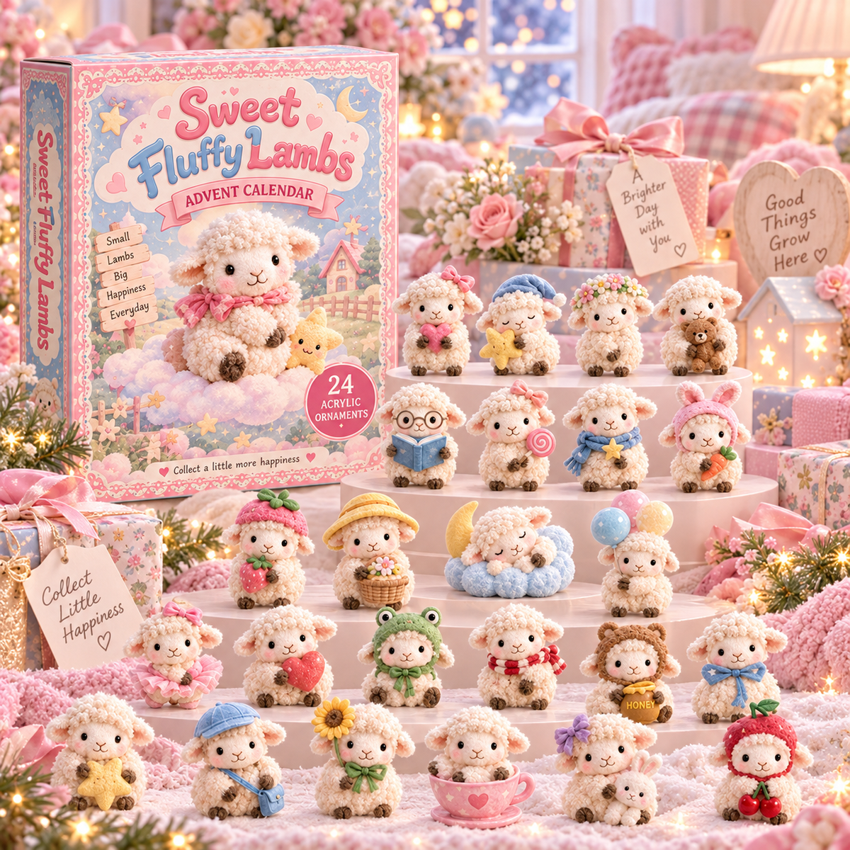 CHRISTMAS KICKOFF 49% OFF - Sweet Fluffy Lambs Advent Calendar 2026 - 24-Day Festive Countdown