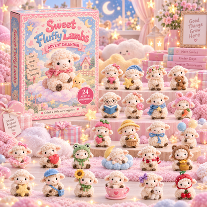 CHRISTMAS KICKOFF 49% OFF - Sweet Fluffy Lambs Advent Calendar 2026 - 24-Day Festive Countdown
