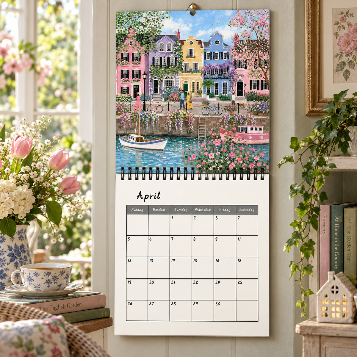 2027 Paris Scenery Wall Calendar | Romantic City Landscape Monthly Planner