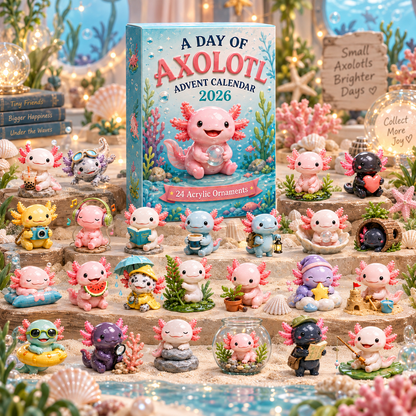 CHRISTMAS KICKOFF 49% OFF - A Day Of Axolotl Advent Calendar 2026