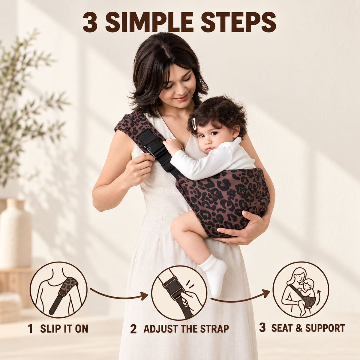 👶 “Carry Me” Toddler Hip Carrier – Quick, Compact Support for Tired Little Legs