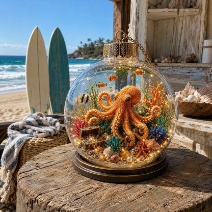 Lighted Ocean Animal Diorama Ornament