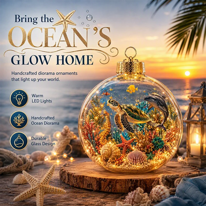 Lighted Ocean Animal Diorama Ornament