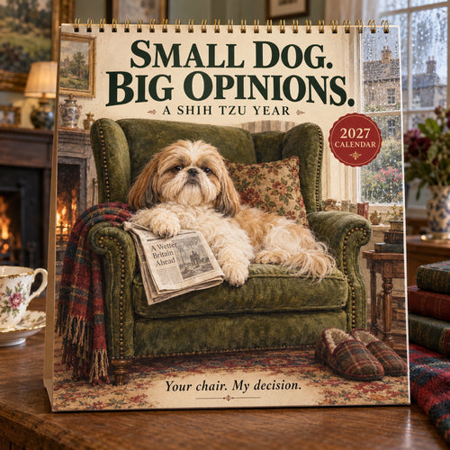 🐶 2027 Small Dog, Big Opinions: A Shih Tzu Year Wall Calendar