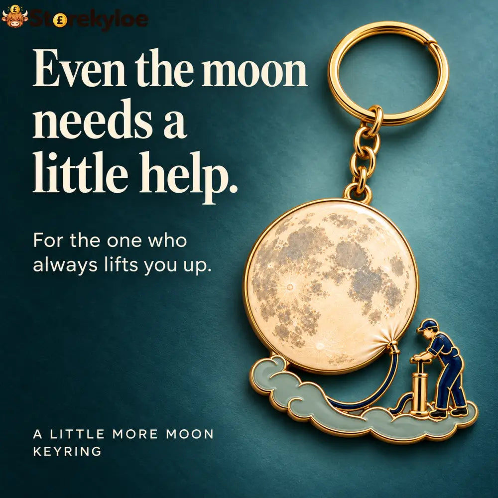 A Little More Moon Keyring Even The Moon Needs A Little Help Sometimes 🌙 - 1 PC