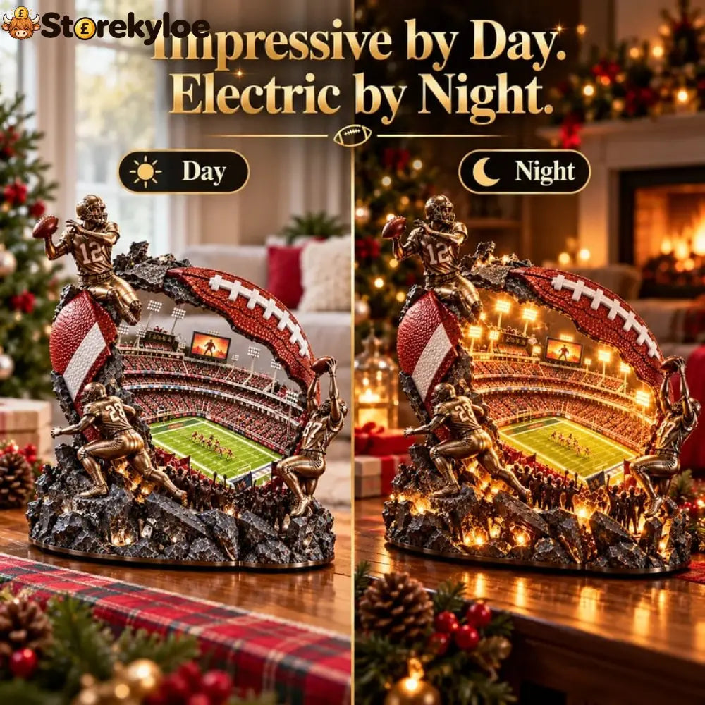 🏈 A Stadium Inside a Football™ – Lighted Game Day Collectible 🏟️