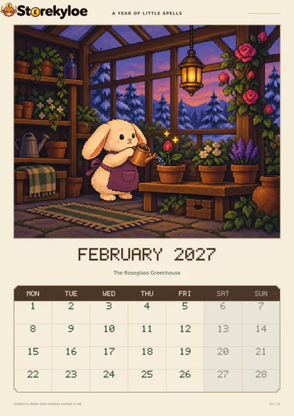 ✨A Year of Little Spells – 2027 Magical Animals Calendar
