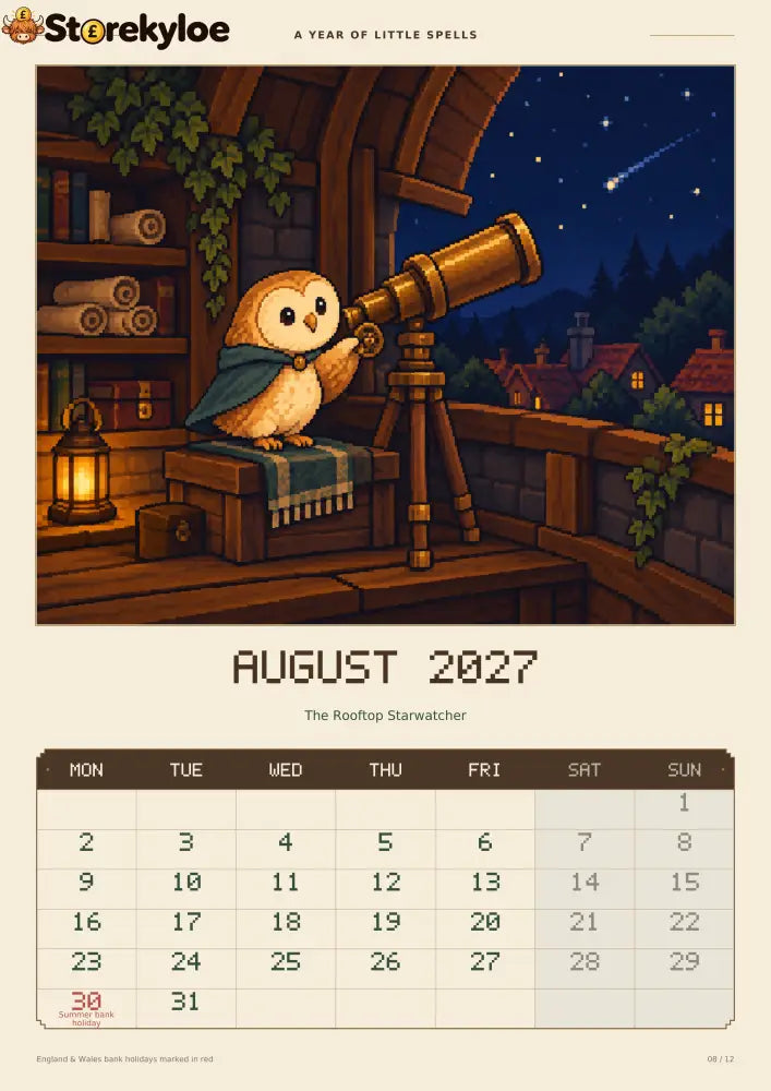 ✨A Year of Little Spells – 2027 Magical Animals Calendar