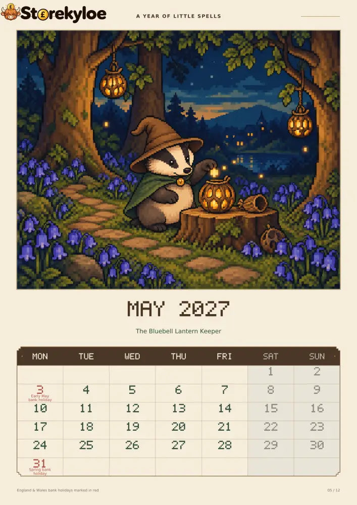 ✨A Year of Little Spells – 2027 Magical Animals Calendar