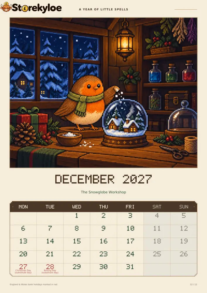 ✨A Year of Little Spells – 2027 Magical Animals Calendar