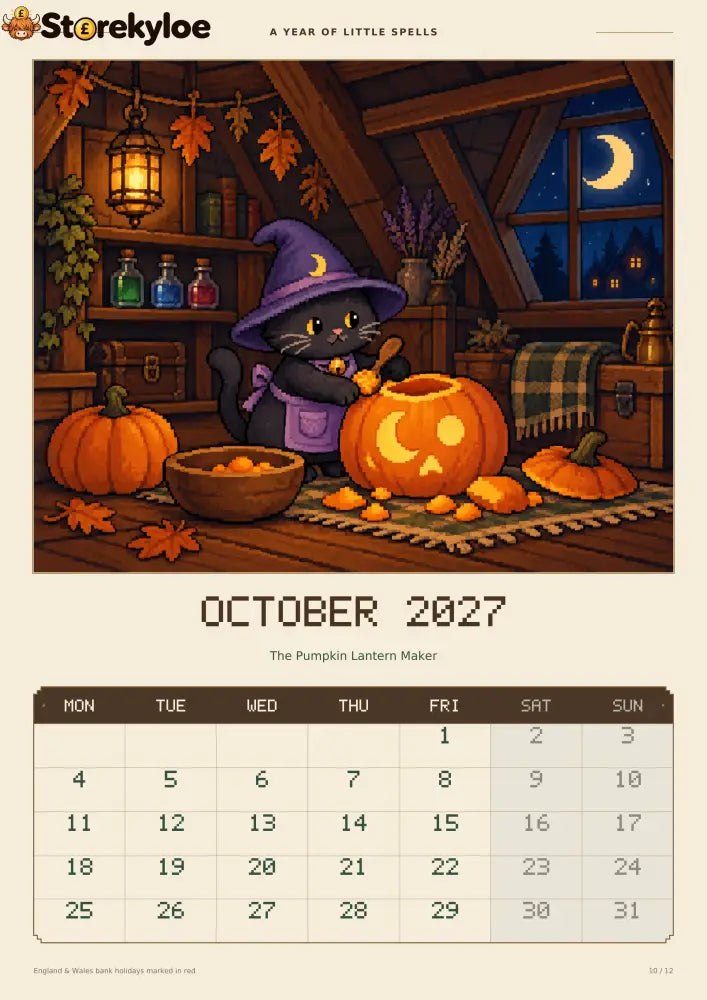 ✨A Year of Little Spells – 2027 Magical Animals Calendar
