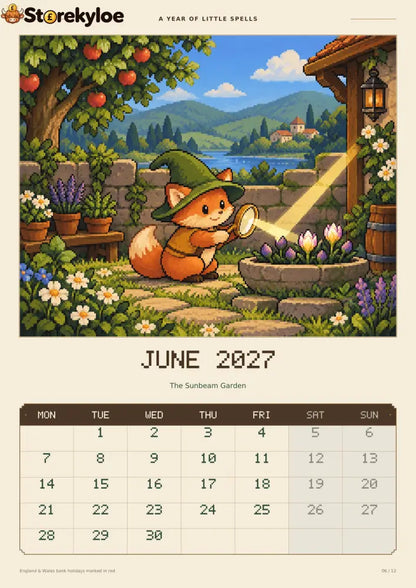 ✨A Year of Little Spells – 2027 Magical Animals Calendar