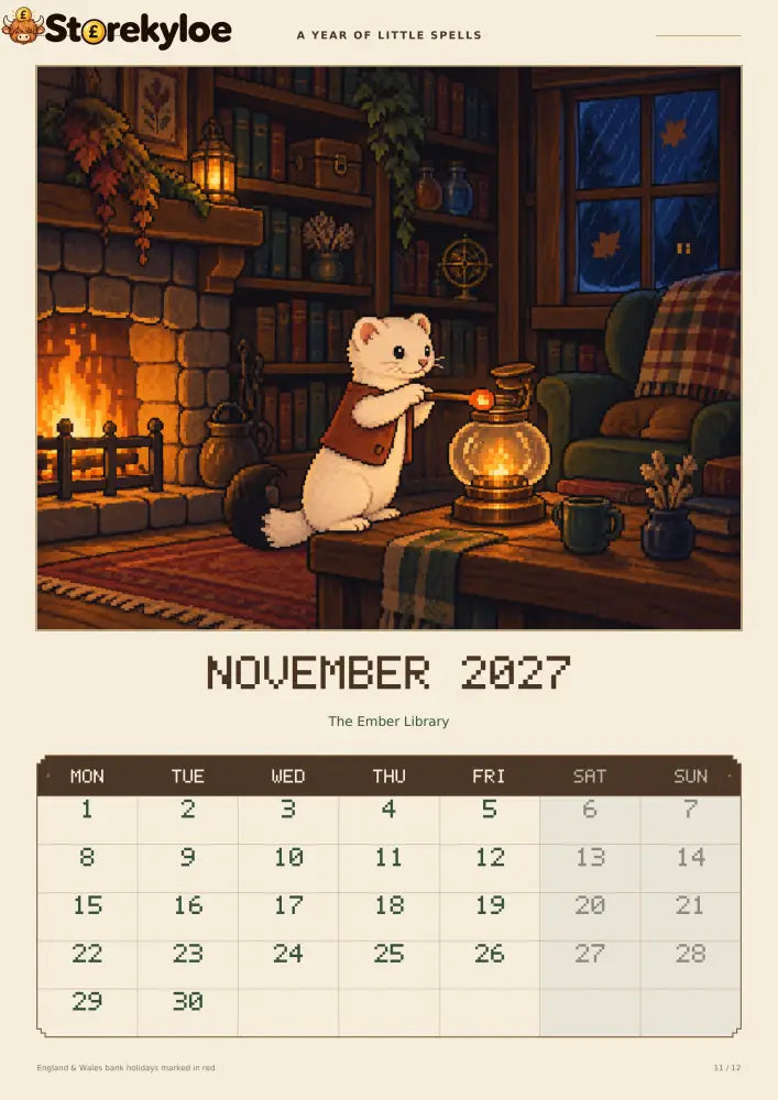 ✨A Year of Little Spells – 2027 Magical Animals Calendar