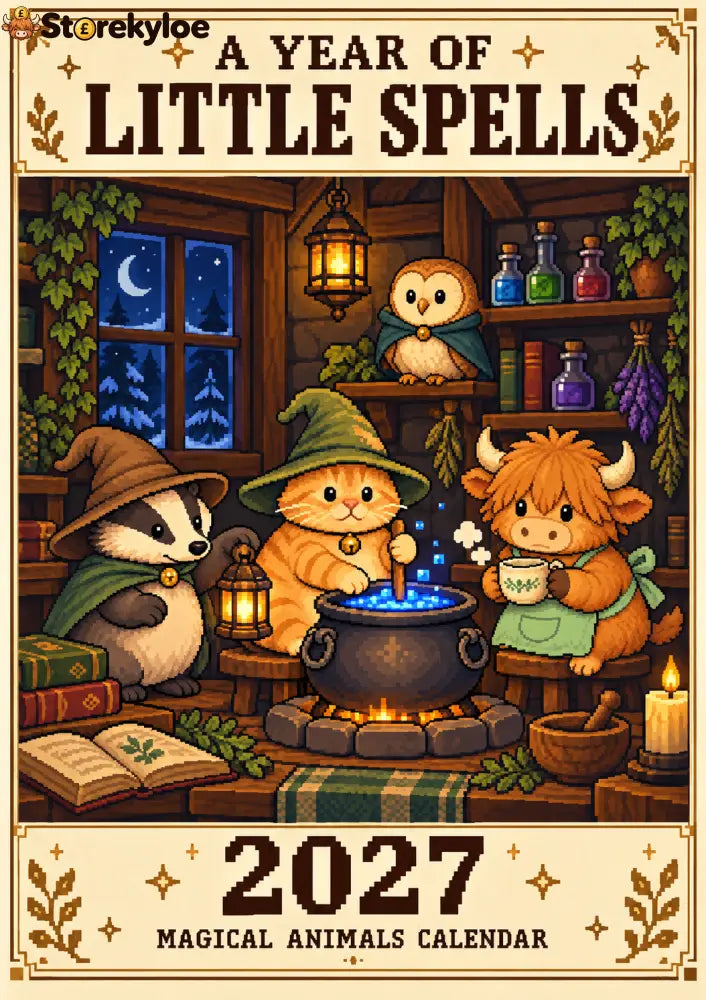 ✨A Year of Little Spells – 2027 Magical Animals Calendar