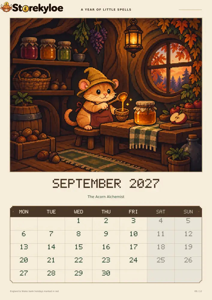✨A Year of Little Spells – 2027 Magical Animals Calendar