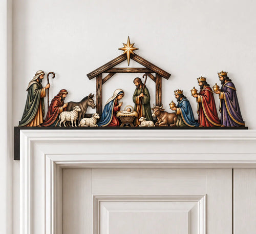 ✝ Nativity Scene Door Topper | Bring The Story Of Christmas Home✨