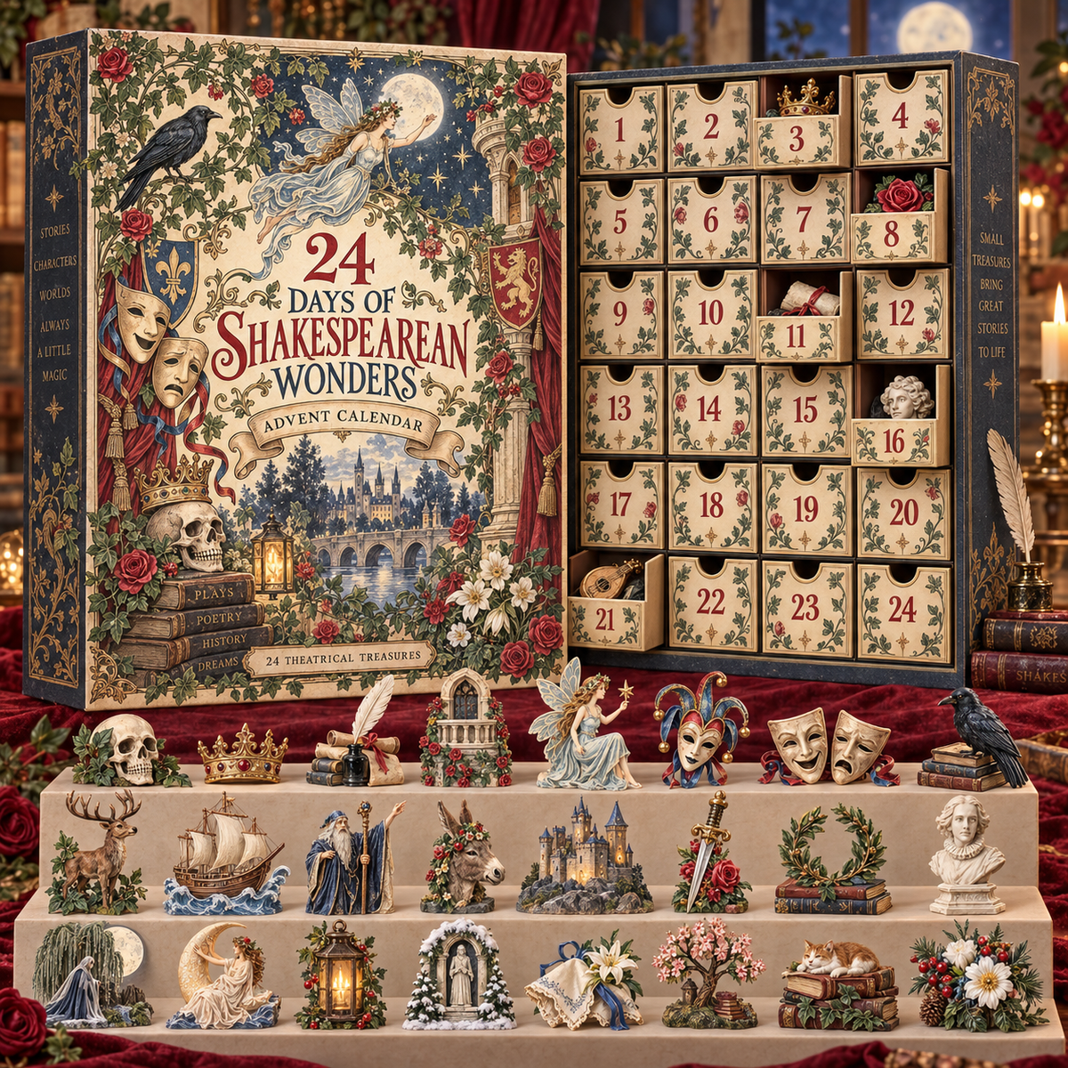 A Shakespearean Christmas Advent Calendar – 24 Days of Theatre, Tales & Tiny Treasures