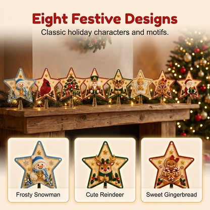 🎉 Pearl Diamond Art Christmas Tree Topper DIY Kit
