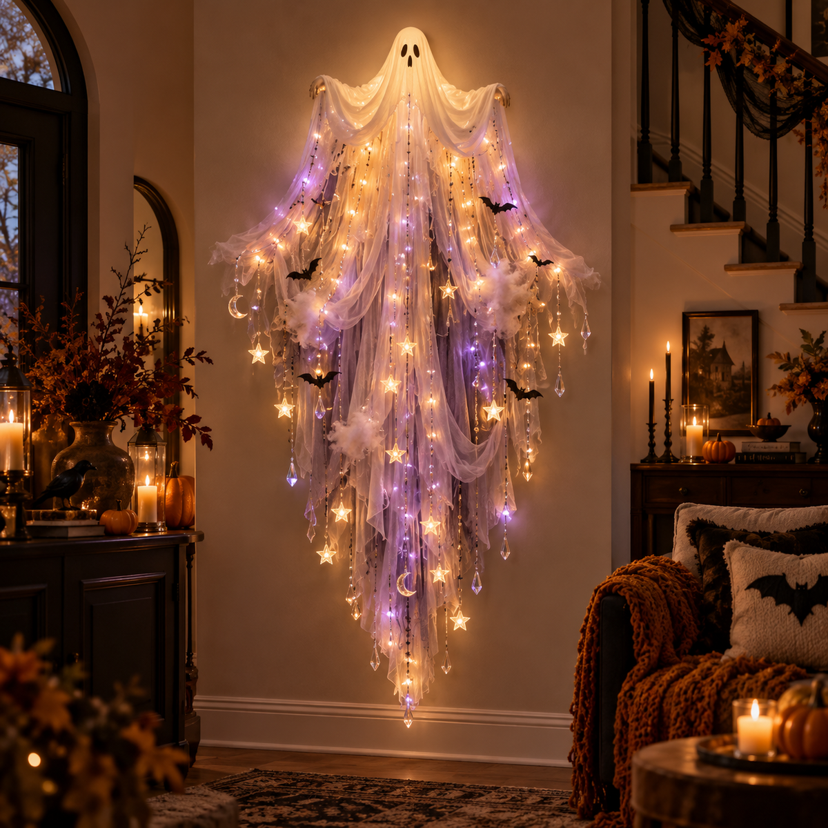 🔥Last Day 49% OFF -✨Elegant Halloween Cascade Wall Light Collection