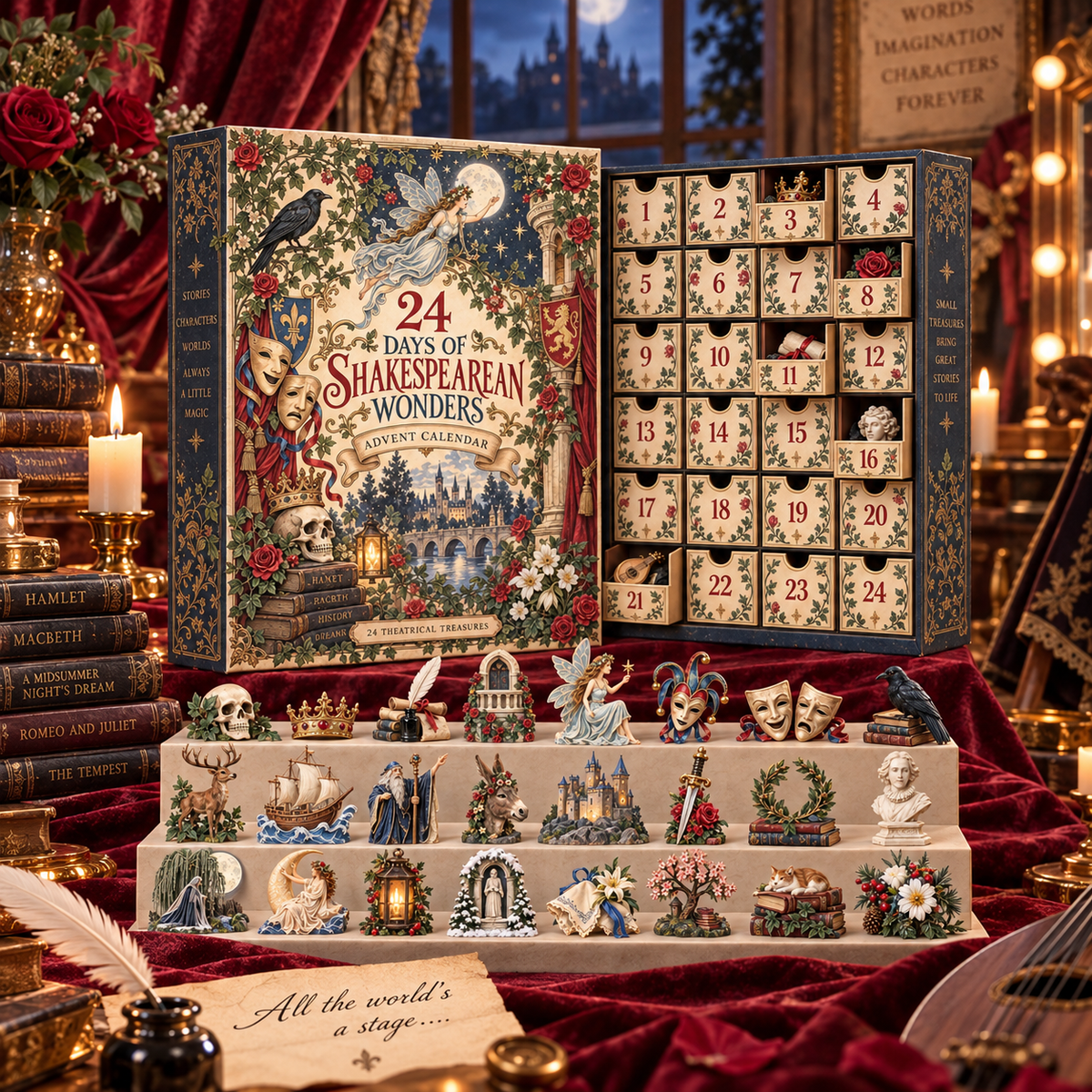 A Shakespearean Christmas Advent Calendar – 24 Days of Theatre, Tales & Tiny Treasures