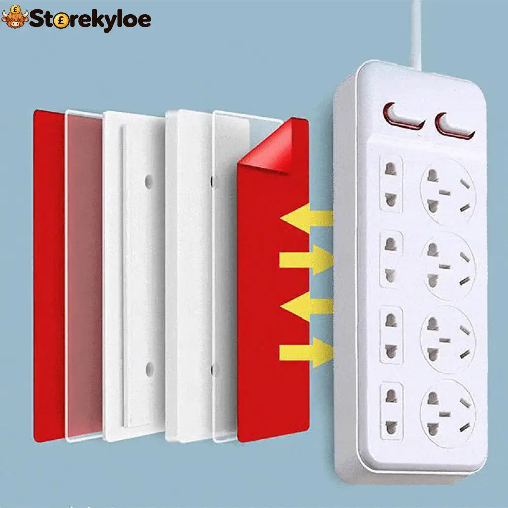 Adhesive Punch-free Socket Holder - Houseware & Kitchen