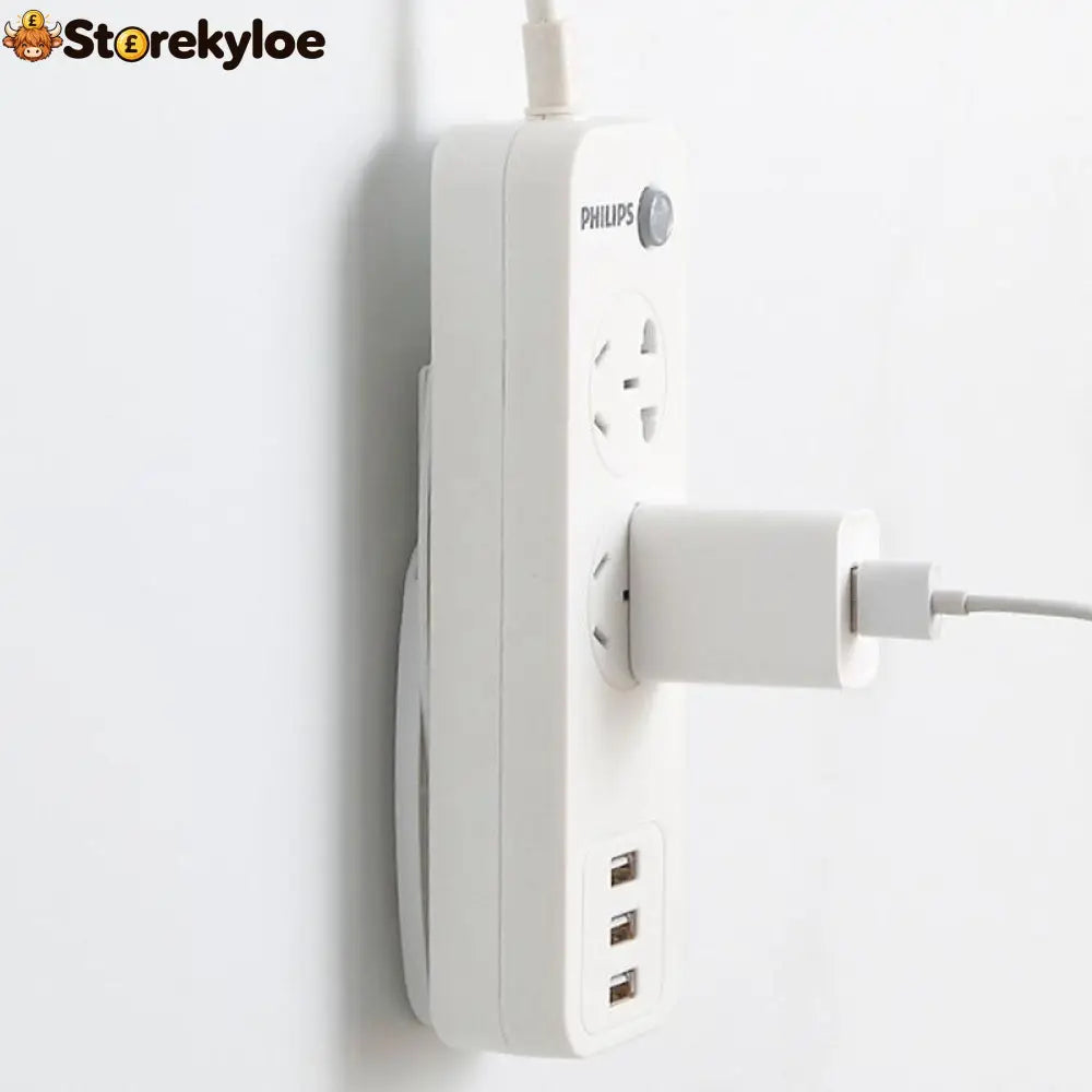 Adhesive Punch-free Socket Holder - Houseware & Kitchen