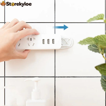 Adhesive Punch-free Socket Holder - Houseware & Kitchen