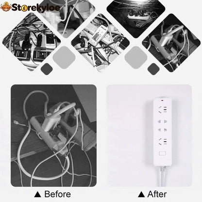 Adhesive Punch-free Socket Holder - Houseware & Kitchen