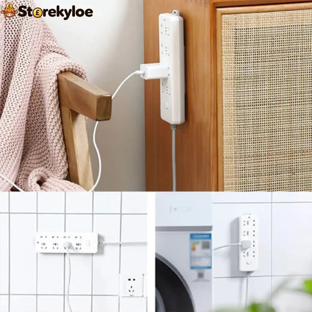 Adhesive Punch-free Socket Holder - Houseware & Kitchen