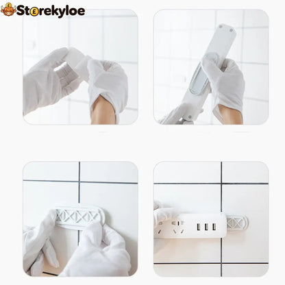 Adhesive Punch-free Socket Holder - Houseware & Kitchen