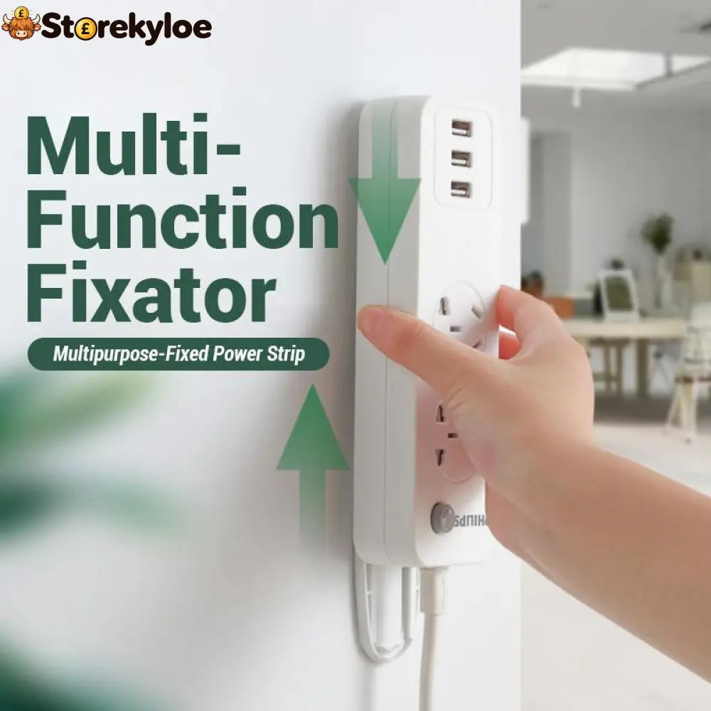 Adhesive Punch-free Socket Holder - Houseware & Kitchen