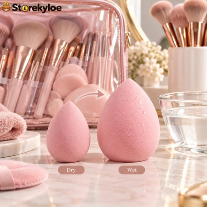 💄 All-in-One Makeup Brush & Sponge Set: Everything You Need for a Smoother Easier Makeup Routine