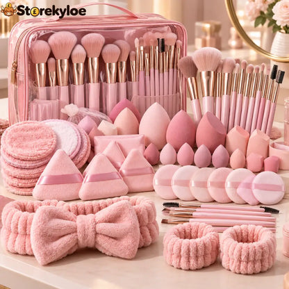 💄 All-in-One Makeup Brush & Sponge Set: Everything You Need for a Smoother Easier Makeup Routine