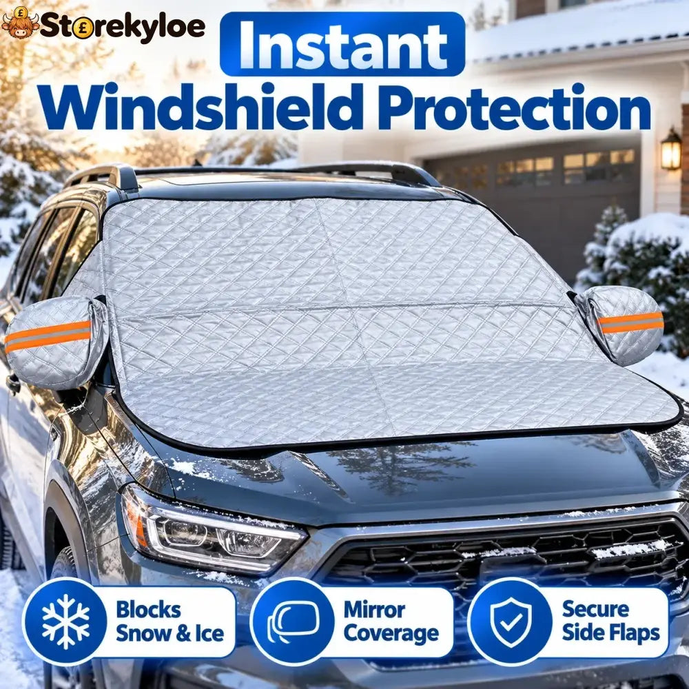 🚗 All-Season Magnetic Windshield Cover – Snow Ice & Frost Protection