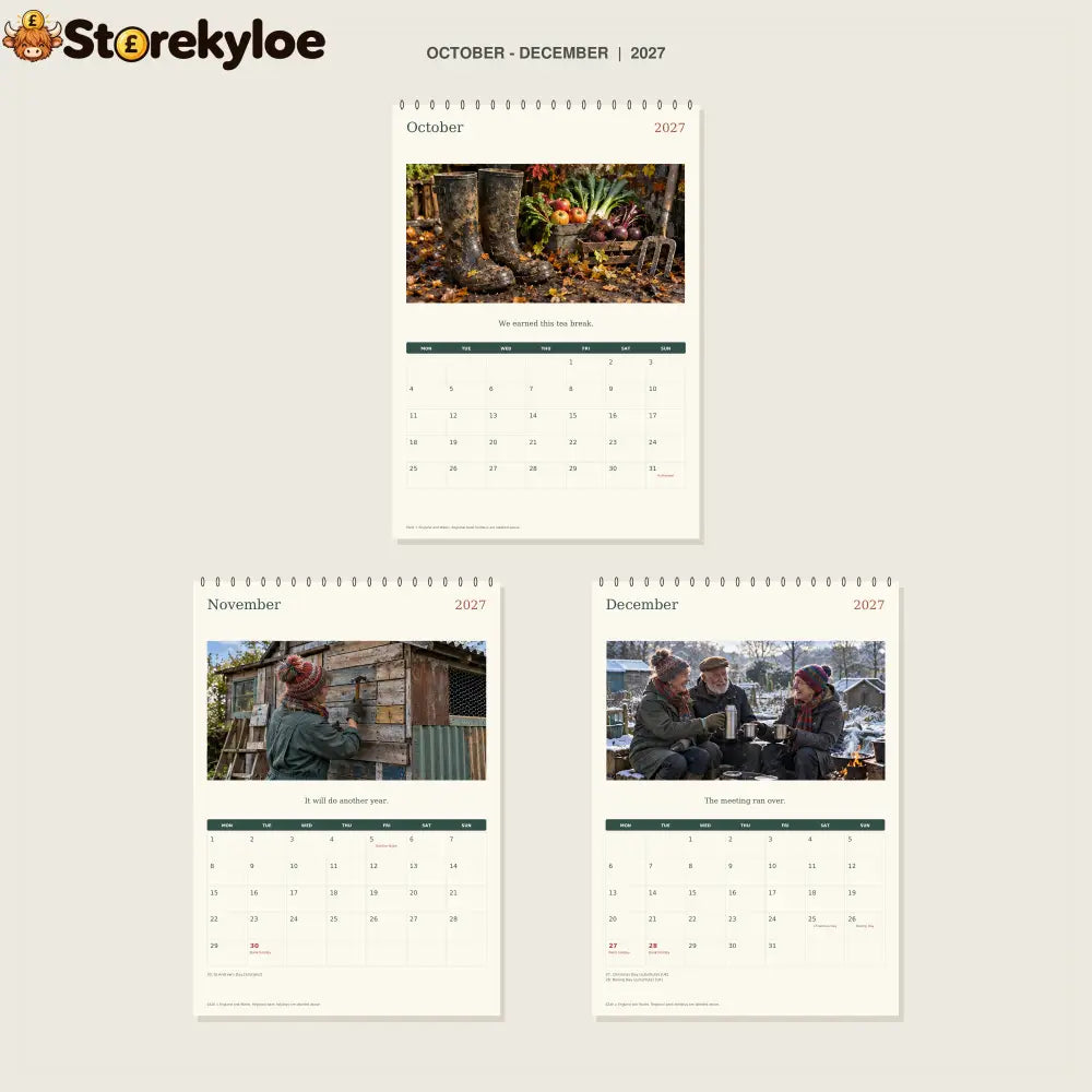 🔥Allotment Committee of One - 2027 A4 Wall Calendar